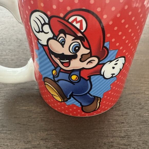 Nintendo Super Mario Luigi Yoshi Frankford Candy Coffee Mug Tea Cup 11 oz EUC - Picture 7 of 12